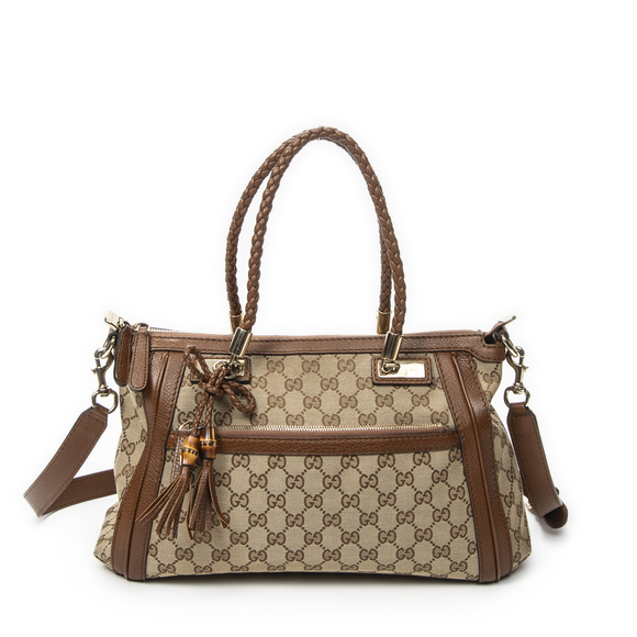 Gucci Handbags - Gucci Bamboo Tassel Zip Tote